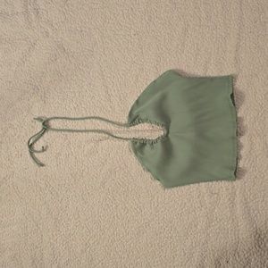 Fashion nova Light green Halter top